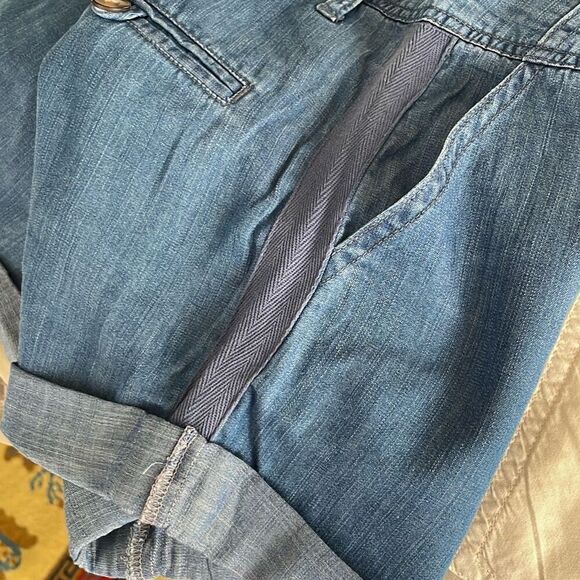 NEW Harper Heritage Lyocell Chambray Cuffed Short S - Picture 4 of 9